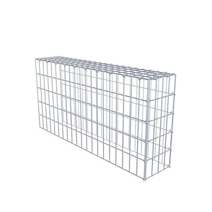 Gavión complementario de tipo 4 100 cm x 50 cm x 20 cm (largo x alto x fondo), malla 5 cm x 10 cm, anillo en C