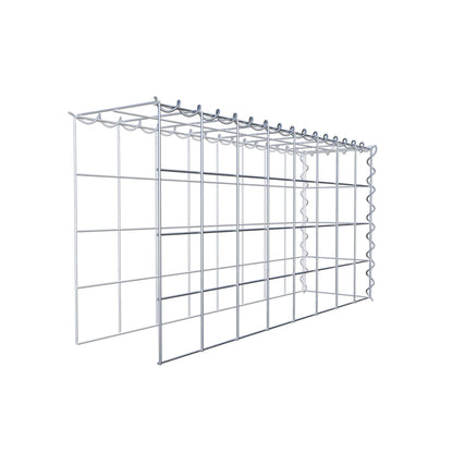 Gabbione aggiuntivo tipo 4 80 cm x 40 cm x 20 cm (L x H x P), dimensione maglia 10 cm x 10 cm, a spirale