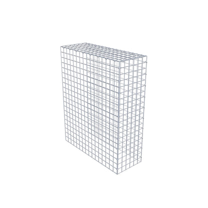 Monteret gabion type 4 100 cm x 80 cm x 30 cm (L x H x D), maskestørrelse 5 cm x 5 cm, C-ring