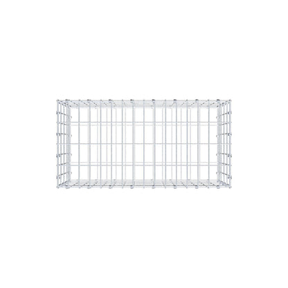 Gabione 80 cm x 40 cm x 40 cm (L x H x T), Maschenweite 5 x 10 cm, Spiralring