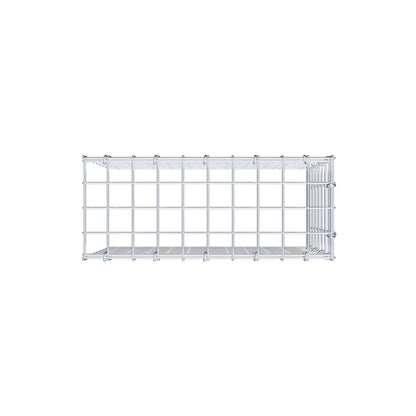 Mounted gabion type 4 50 cm x 40 cm x 20 cm (L x H x D), mesh size 5 cm x 5 cm, C-ring