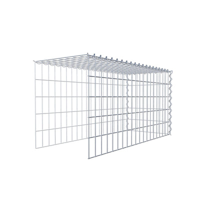 Opvokset gabion type 4 100 cm x 50 cm x 40 cm (L x H x D), maskestørrelse 5 cm x 10 cm, spiral