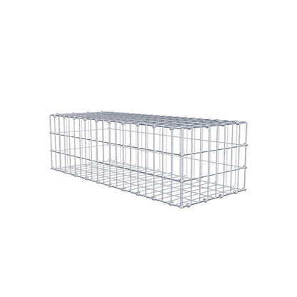 Schanskorf 100 cm x 30 cm x 40 cm (L x H x D), maaswijdte 5 x 10 cm, spiraalring