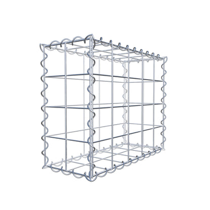 Gabion 50 cm x 40 cm x 20 cm (L x H x D), maskstorlek 10 cm x 10 cm, spiral