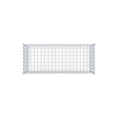 Gabion 100 cm x 50 cm x 40 cm (L x H x D), mesh size 5 cm x 5 cm, spiral