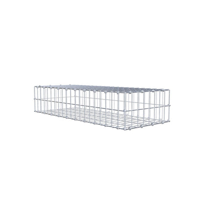 Gabion 100 cm x 20 cm x 40 cm (L x H x D), mesh size 5 x 10 cm, spiral ring