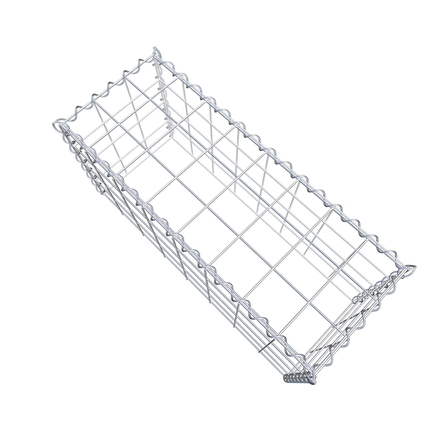 Anbaugabione Typ 3 80 cm x 40 cm x 30 cm (L x H x T), Maschenweite 10 cm x 10 cm, Spirale