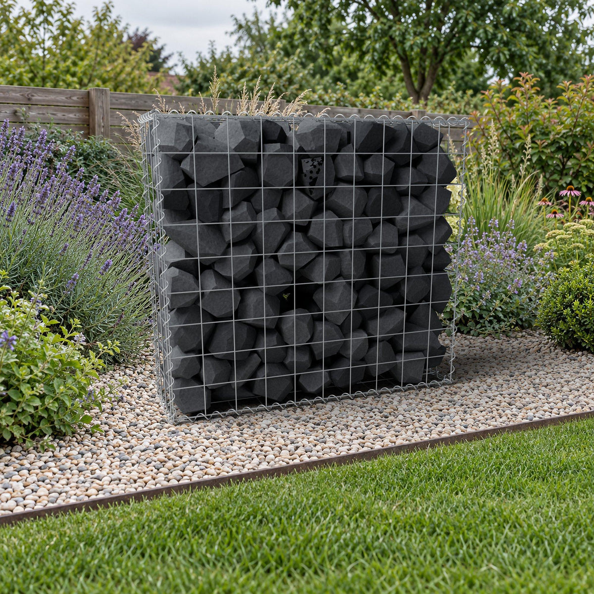 Gabion 100 cm x 90 cm x 30 cm (L x H x D), mesh size 10 cm x 10 cm, spiral