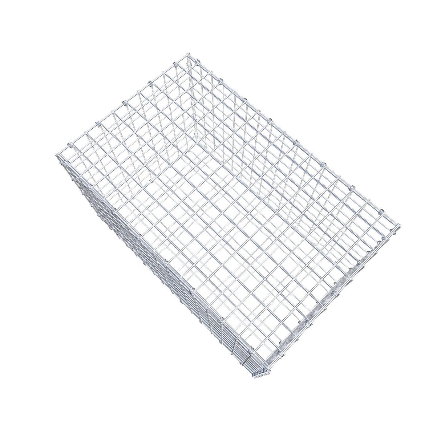 Gabbione 80 cm x 50 cm x 50 cm (L x H x P), maglia 5 x 5 cm, anello a spirale