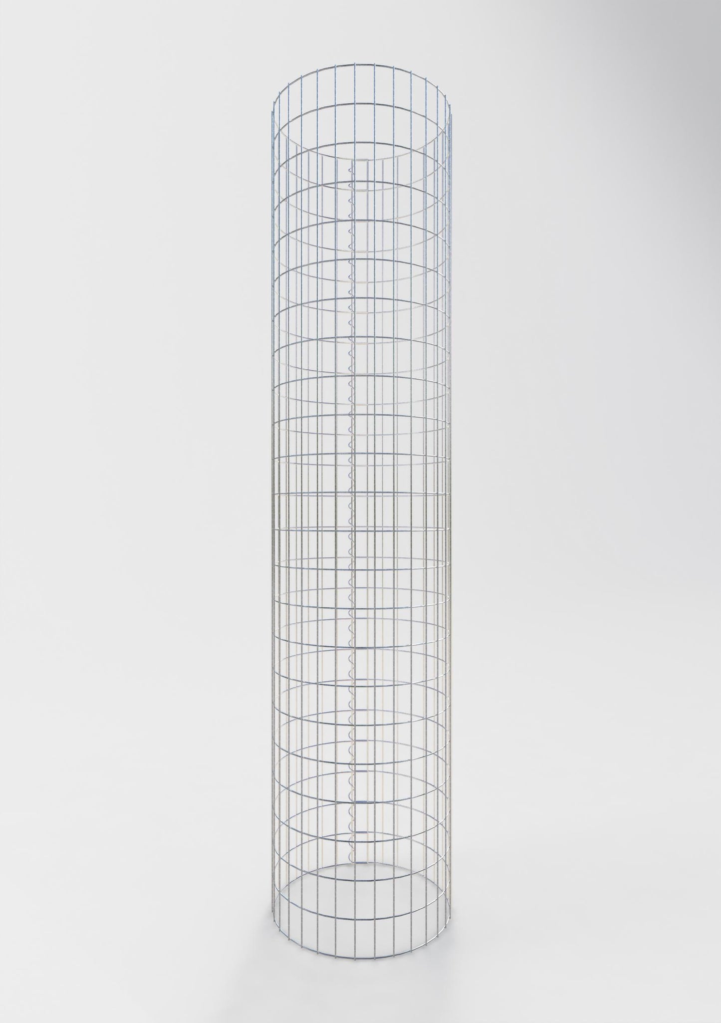 Gabionensäule rund 52 cm Durchmesser, 230 cm Höhe, Maschenweite 5 cm x 10 cm
