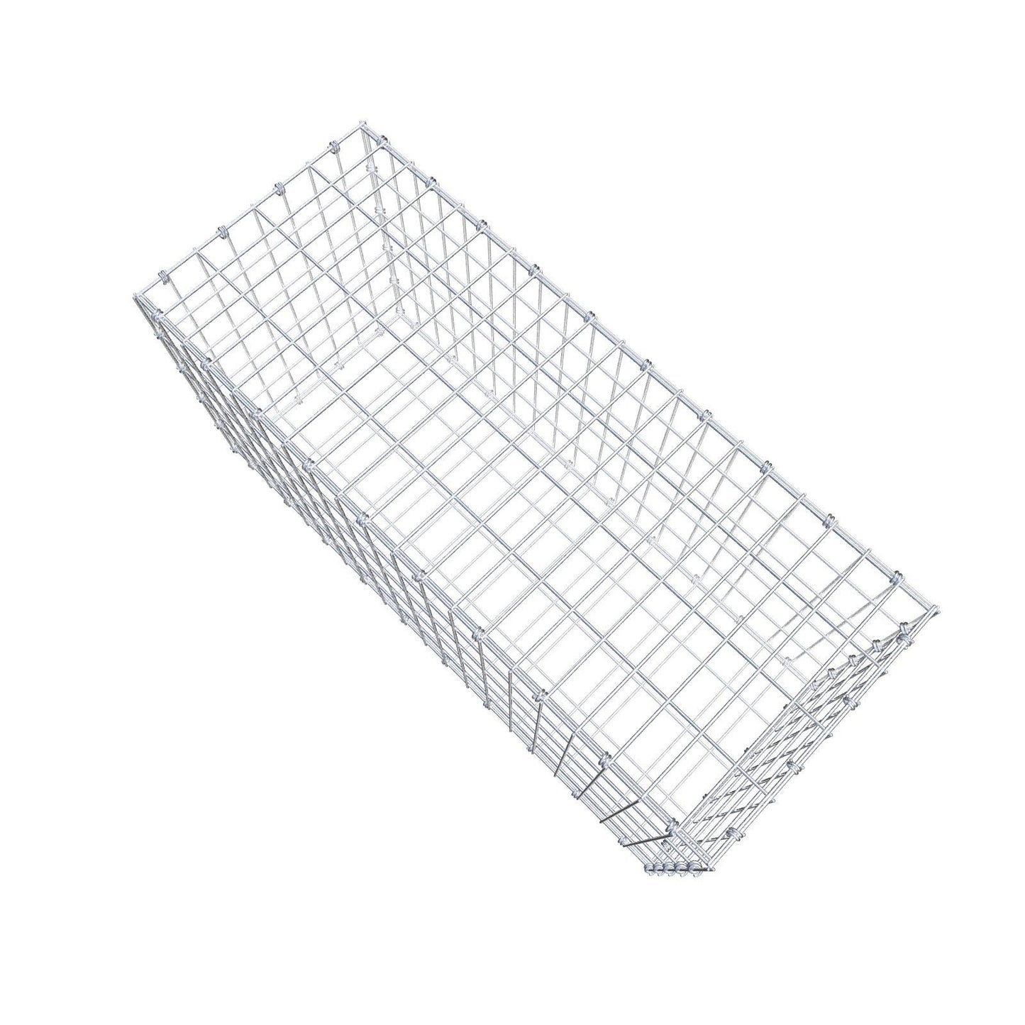 Gabion 100 cm x 50 cm x 40 cm (L x H x P), mailles 5 x 10 cm, anneau en spirale