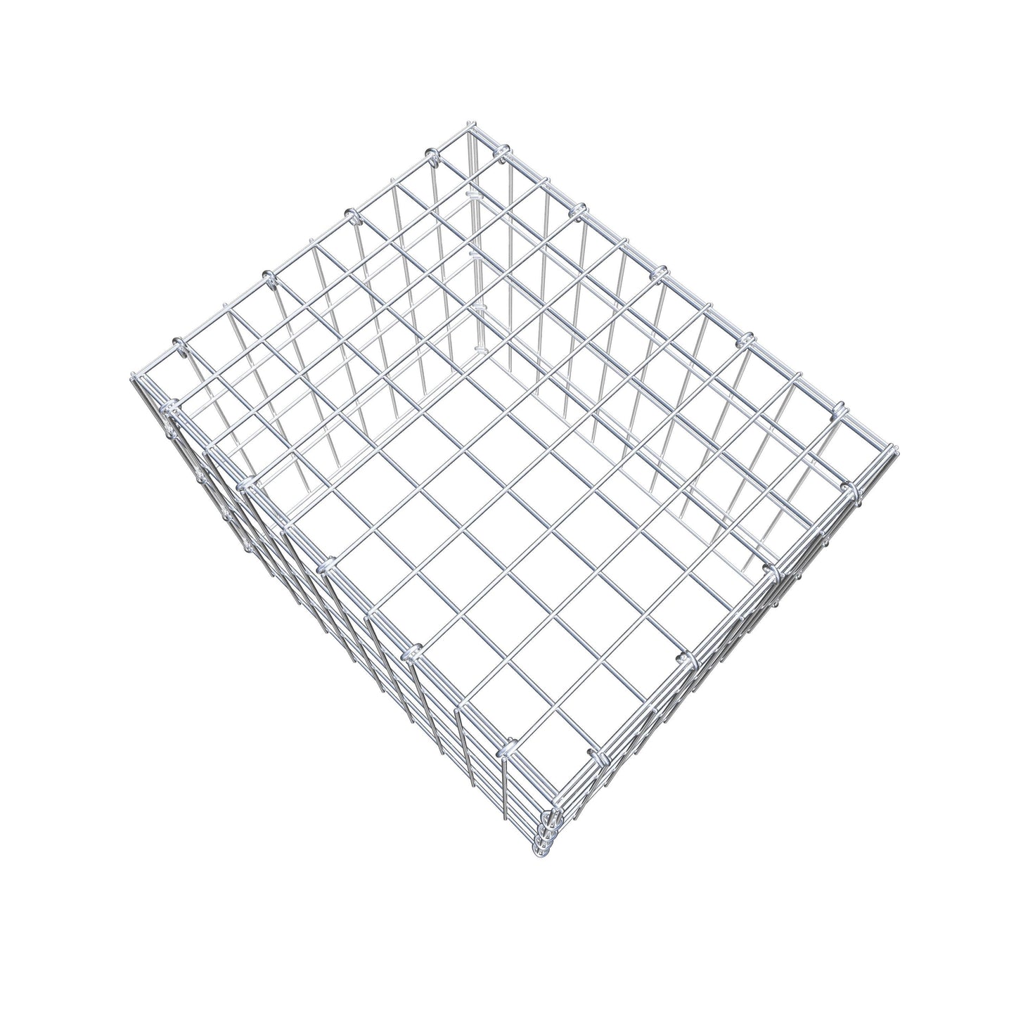 Fourche rapportée type 3 50 cm x 40 cm x 40 cm (L x H x P), mailles 5 cm x 10 cm, anneau C