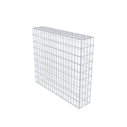 Gabione 100 cm x 90 cm x 20 cm (L x H x T), Maschenweite 5 x 10 cm, Spiralring