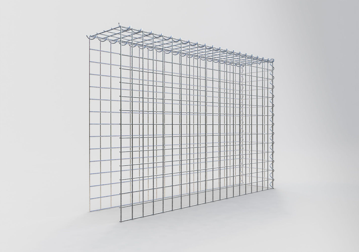 Gabion rapporté type 4 100 cm x 70 cm x 20 cm (L x H x P), mailles 5 cm x 5 cm, spirale