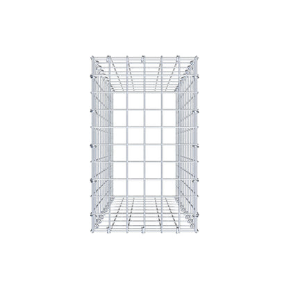 Gavión complementario de tipo 3 100 cm x 30 cm x 50 cm (largo x alto x fondo), malla 5 cm x 10 cm, anillo en C