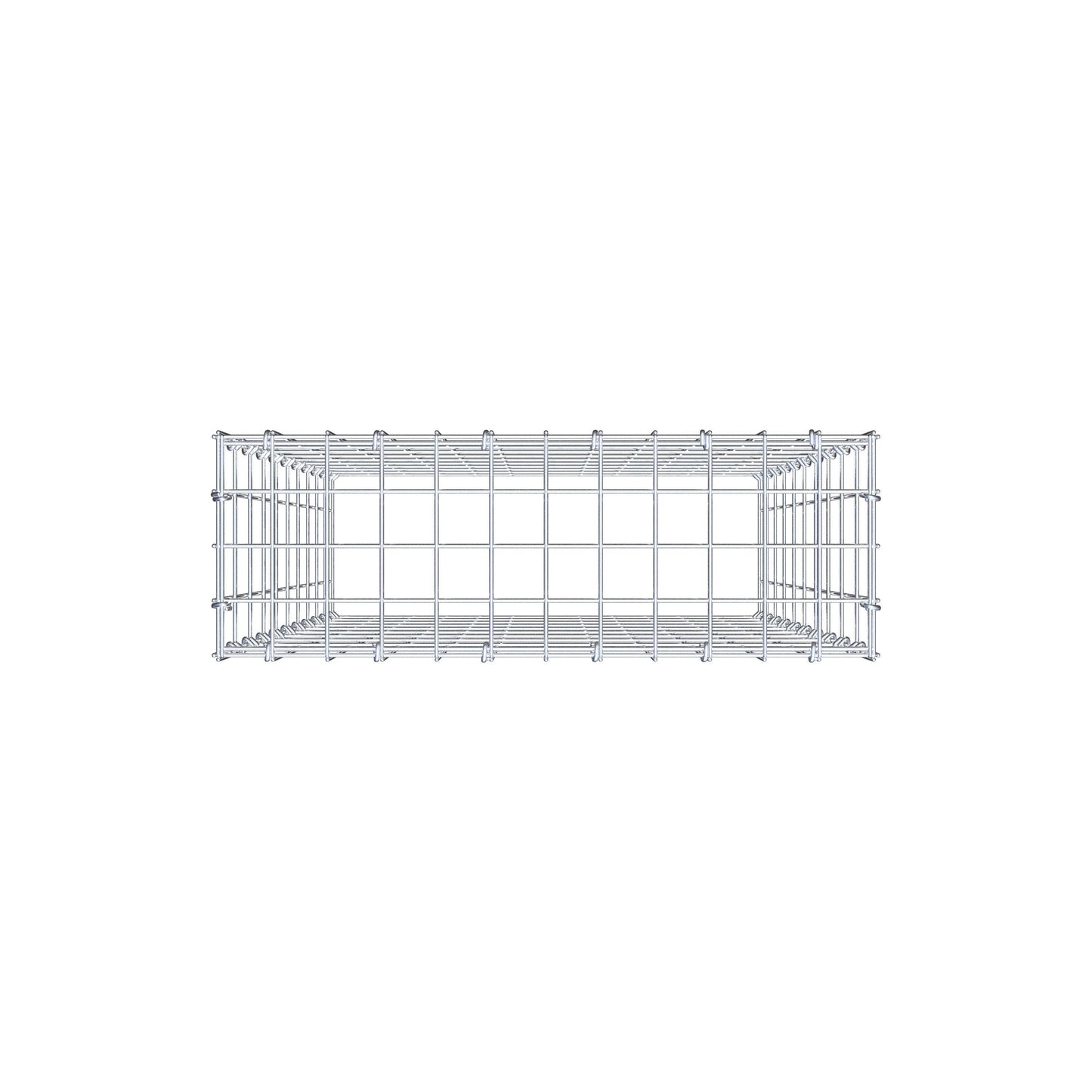 Anbaugabione Typ 3 100 cm x 60 cm x 20 cm (L x H x T), Maschenweite 5 cm x 10 cm, C-Ring