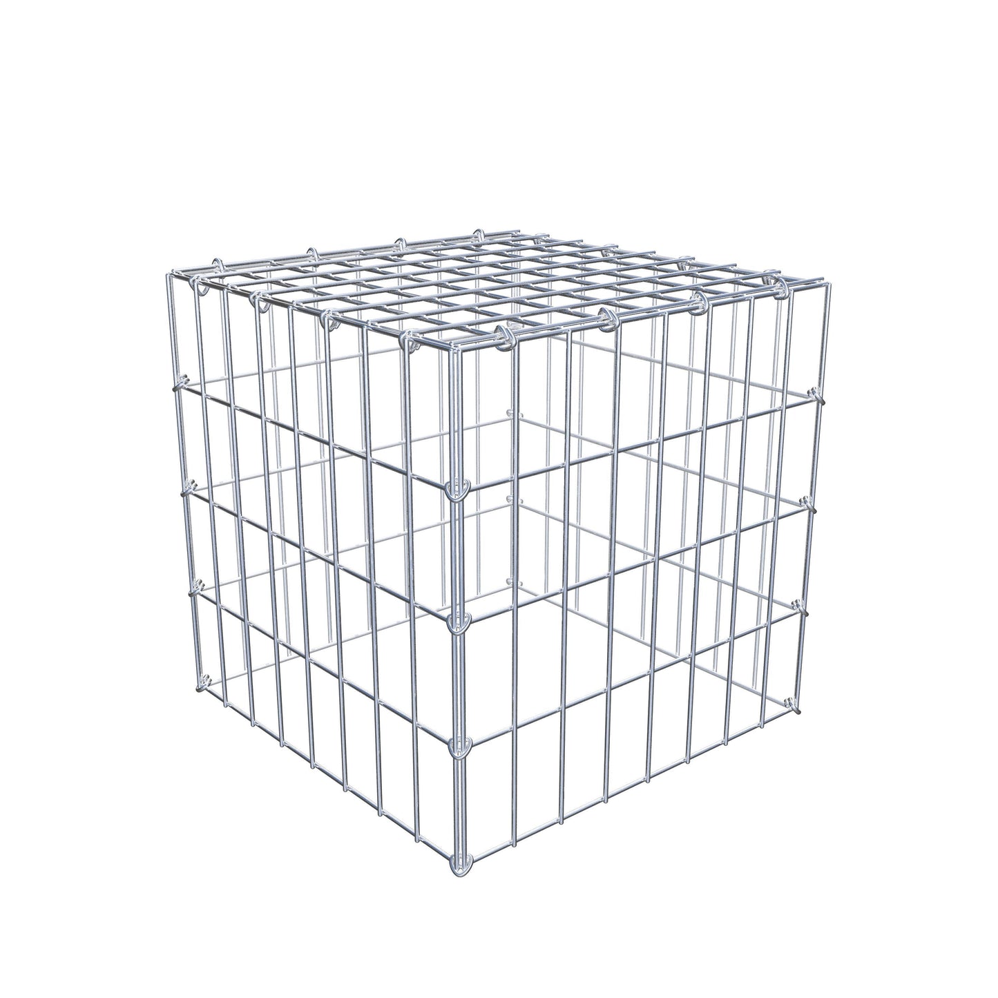 Anbaugabione Typ 3 40 cm x 40 cm x 40 cm (L x H x T), Maschenweite 5 cm x 10 cm, C-Ring