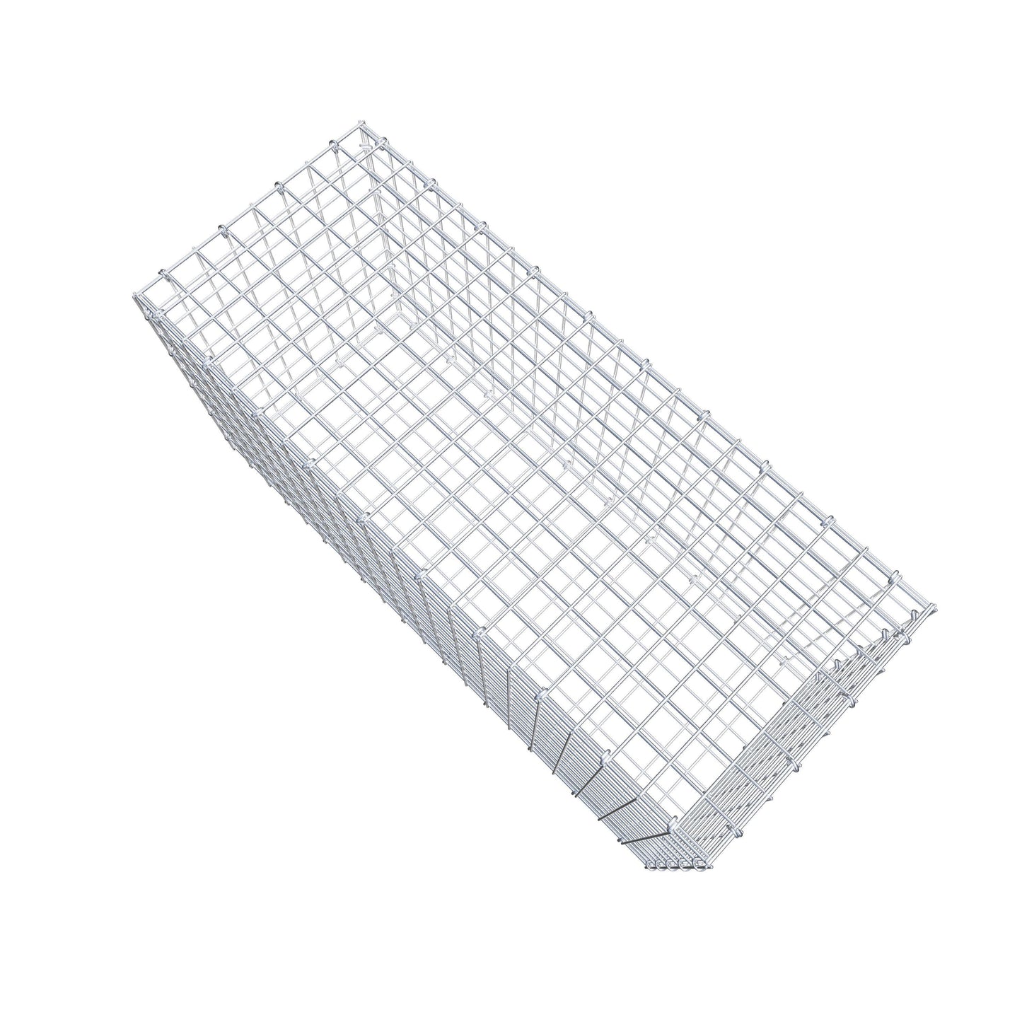 Gavión 100 cm x 50 cm x 40 cm (L x A x P), luz de malla 5 cm x 5 cm, anillo en C