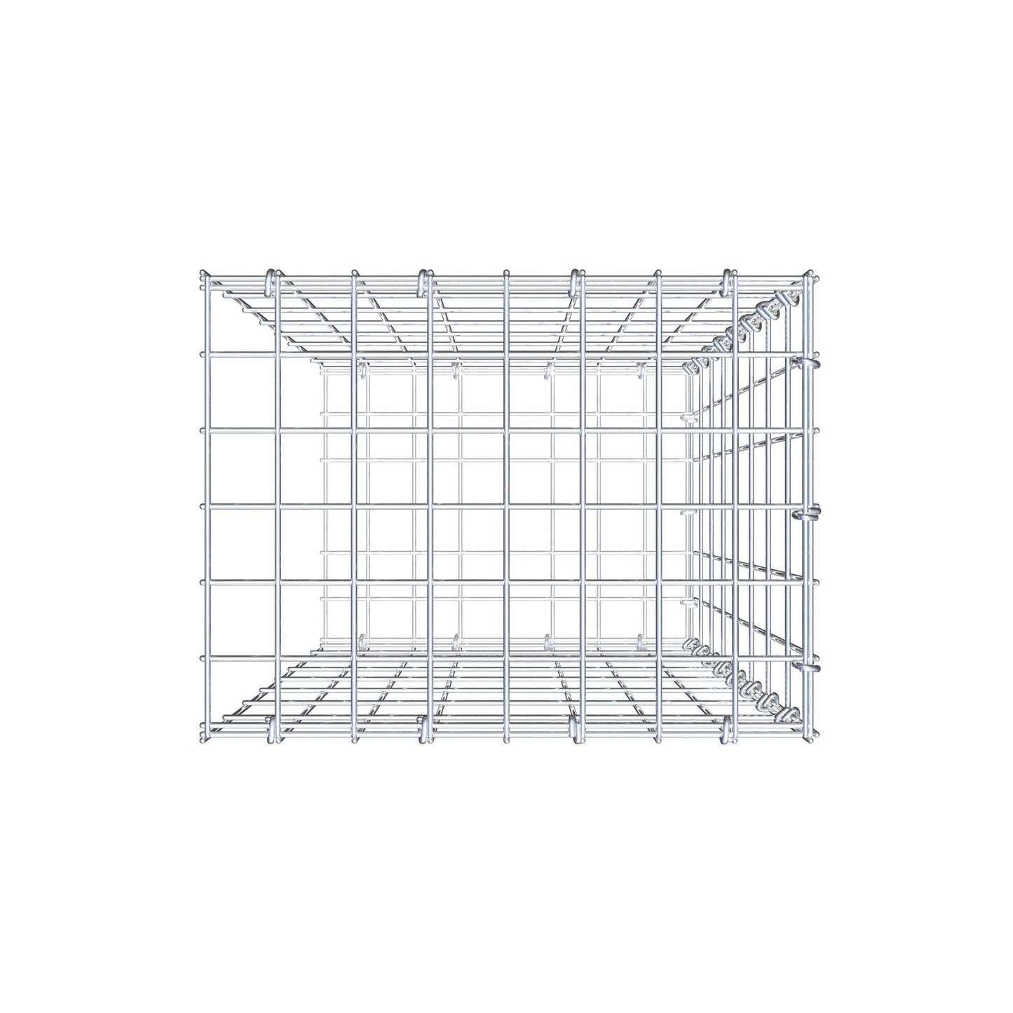 Pila adicional tipo 2 80 cm x 40 cm x 30 cm, malla 5 cm x 10 cm, anillo en C