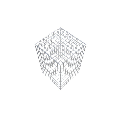 Monteret gabion type 3 80 cm x 50 cm x 50 cm (L x H x D), maskestørrelse 5 cm x 10 cm, C-ring
