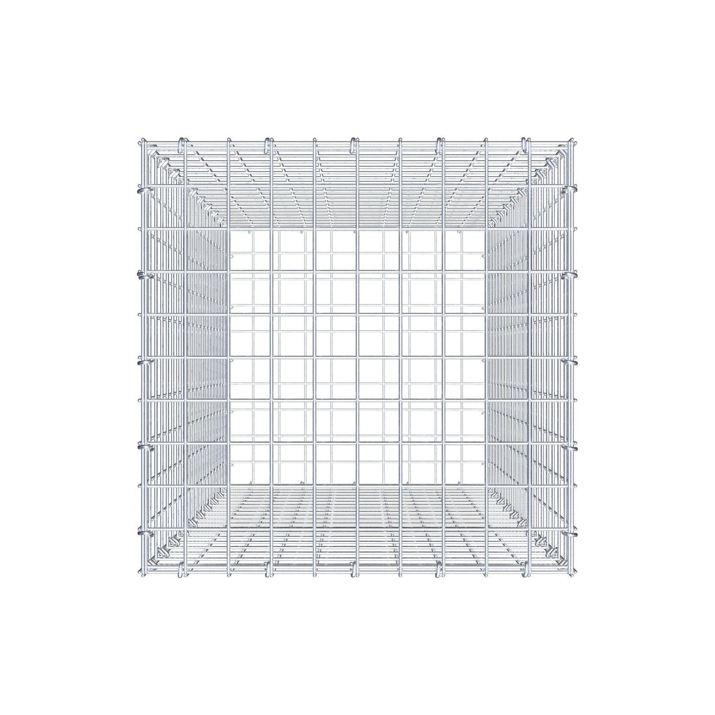 Gabion 100 cm x 50 cm x 50 cm (L x H x D), maskestørrelse 5 cm x 5 cm, C-ring