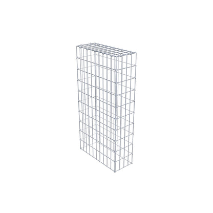Mounted gabion type 3 100 cm x 50 cm x 20 cm (L x H x D), mesh size 5 cm x 10 cm, C-ring