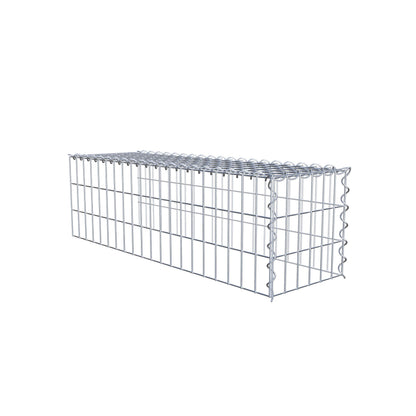 Gabbione aggiuntivo tipo 4 100 cm x 30 cm x 30 cm (L x A x P), maglia 5 cm x 10 cm, spirale