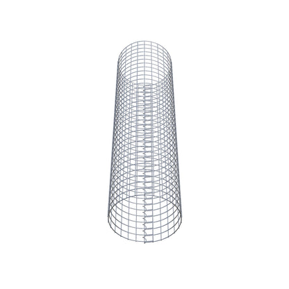 Gabion column around 42 cm diameter, 160 cm height, mesh size 5 cm x 5 cm