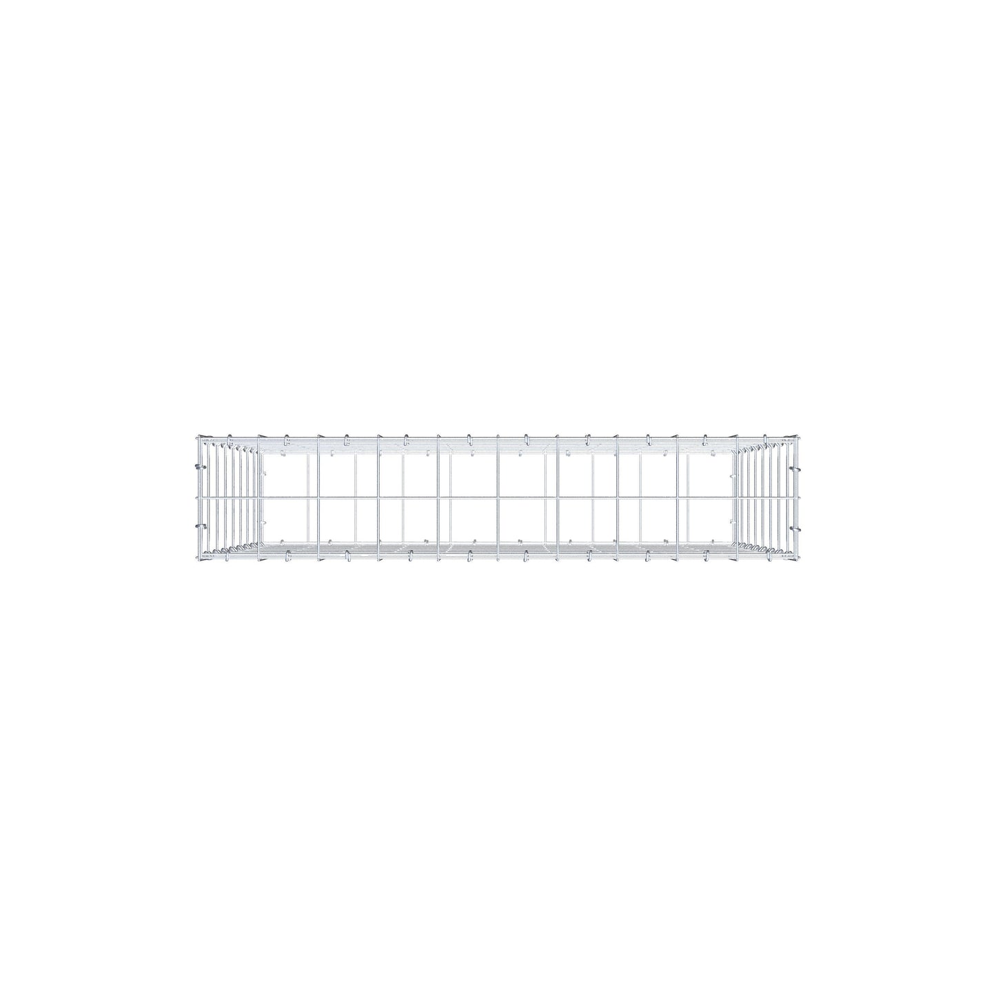 Schanskorf 100 cm x 80 cm x 20 cm (L x H x D), maaswijdte 10 cm x 10 cm, C-ring