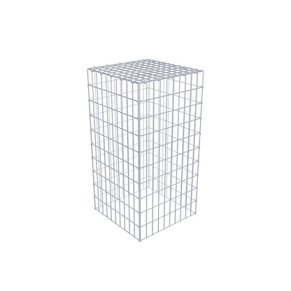 Fourche rapportée type 3 100 cm x 50 cm x 50 cm (L x H x P), mailles 5 cm x 10 cm, anneau C