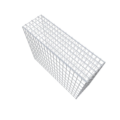 Monteret gabion type 3 100 cm x 80 cm x 30 cm (L x H x D), maskestørrelse 5 cm x 10 cm, C-ring
