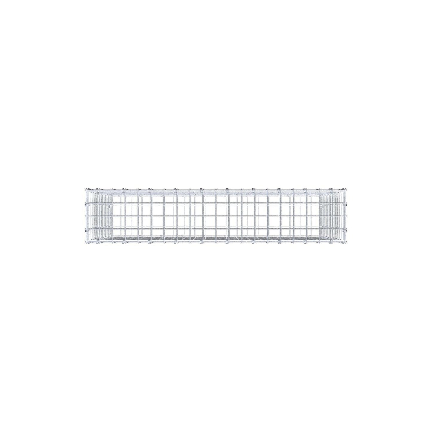 Gabbione 100 cm x 70 cm x 20 cm (L x H x P), maglia 5 x 5 cm, anello a spirale