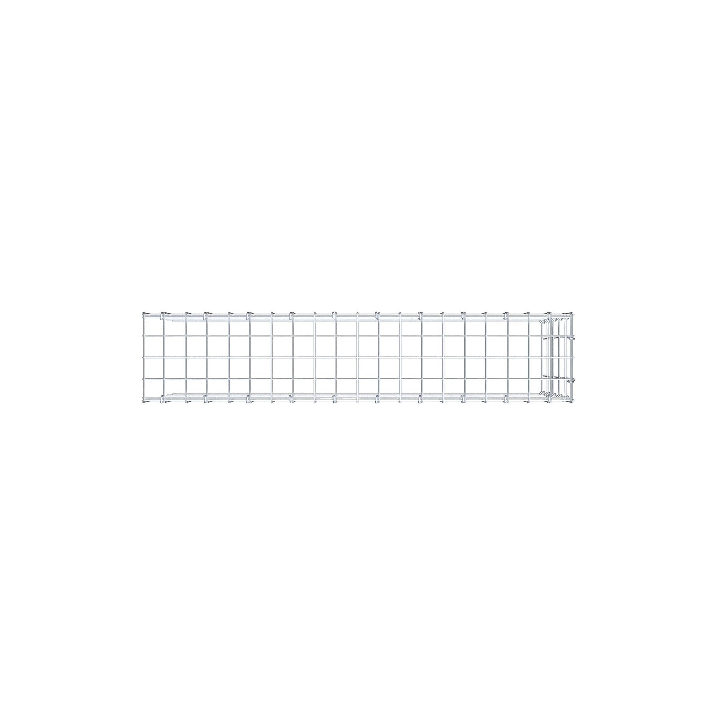 Gavión complementario de tipo 4 100 cm x 50 cm x 20 cm (largo x alto x fondo), malla 5 cm x 10 cm, anillo en C