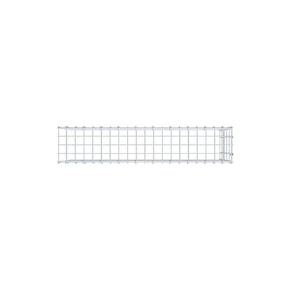 Gavión complementario de tipo 4 100 cm x 50 cm x 20 cm (largo x alto x fondo), malla 5 cm x 10 cm, anillo en C