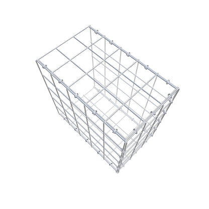 Fästbar gabion typ 2 50 cm x 50 cm x 30 cm (L x H x D), maskstorlek 10 cm x 10 cm, C-ring