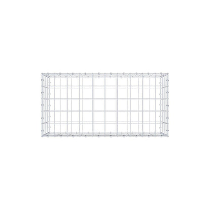 Gabione 100 cm x 40 cm x 50 cm (L x H x T), Maschenweite 10 x 10 cm, Spiralring