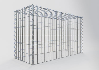 Gabbione aggiuntivo tipo 3 100 cm x 60 cm x 40 cm (L x H x P), maglia 5 cm x 10 cm, spirale