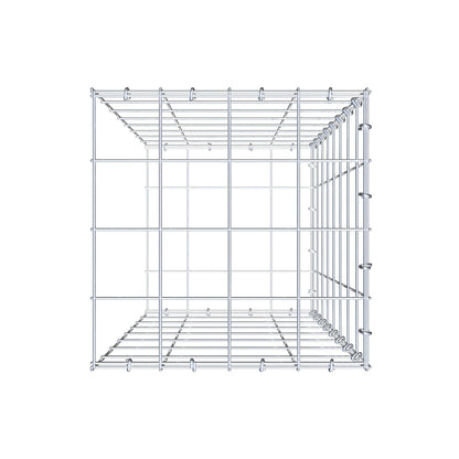 Anbaugabione Typ 2 80 cm x 40 cm x 40 cm (L x H x T), Maschenweite 10 cm x 10 cm, C-Ring