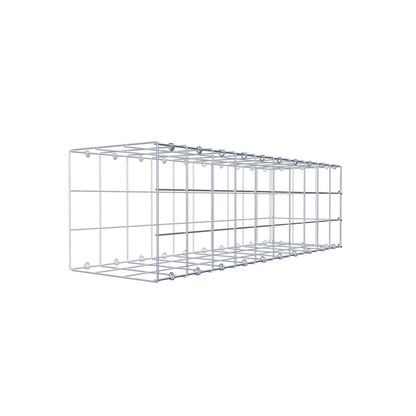 Monteret gabion type 2 100 cm x 30 cm x 30 cm (L x H x D), maskestørrelse 10 cm x 10 cm, C-ring