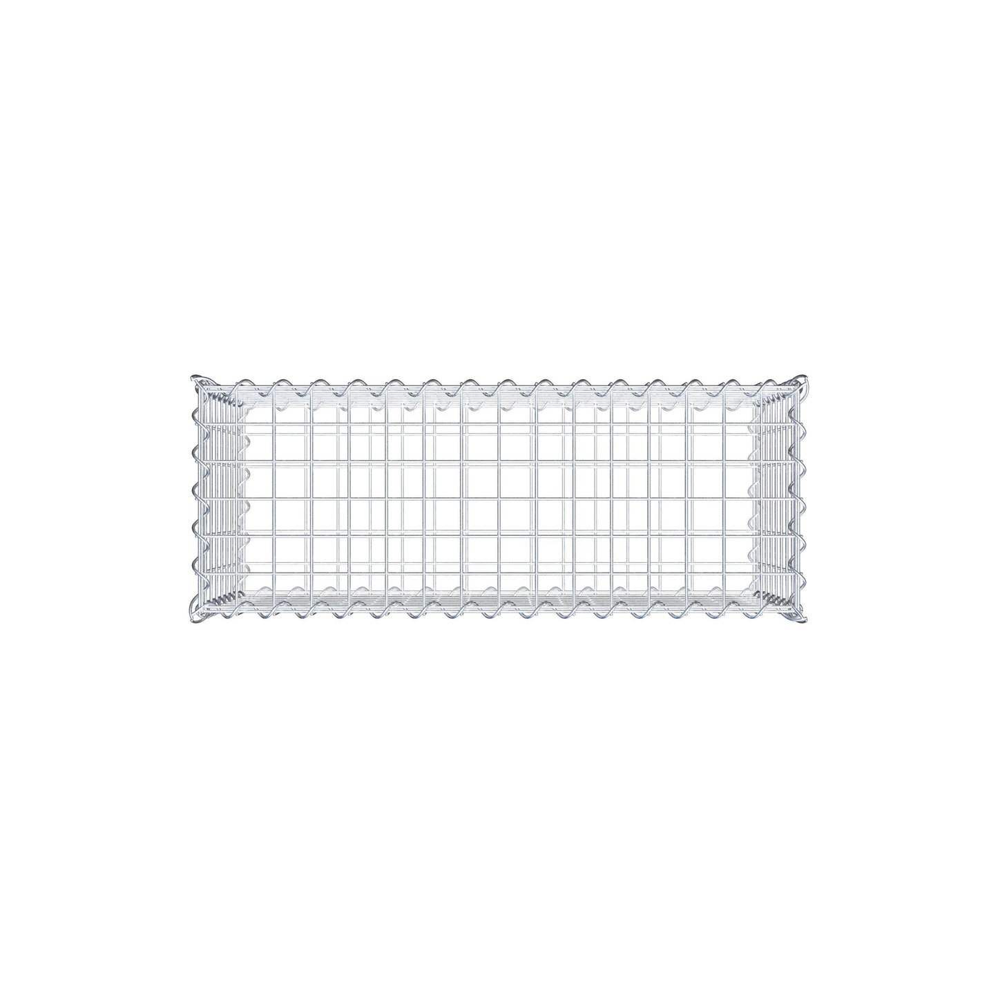 Gabione 80 cm x 40 cm x 30 cm (L x H x T), Maschenweite 5 cm x 5 cm, Spirale