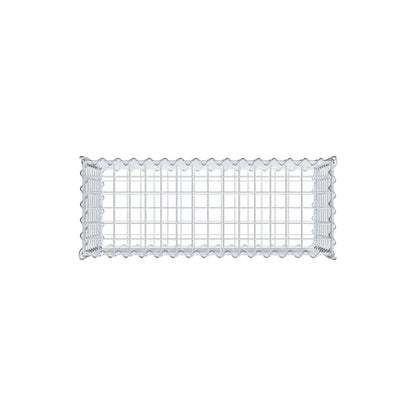 Gabione 80 cm x 40 cm x 30 cm (L x H x T), Maschenweite 5 cm x 5 cm, Spirale