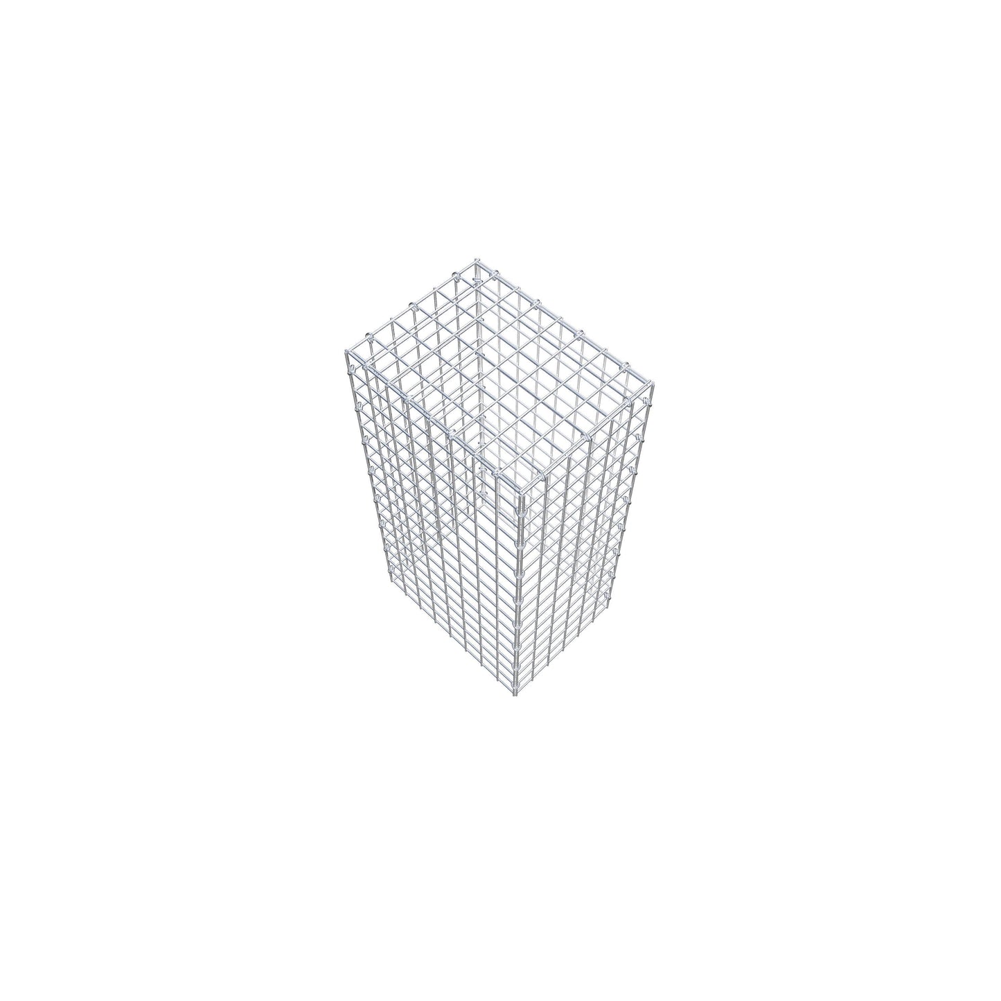 Mounted gabion type 3 80 cm x 40 cm x 30 cm (L x H x D), mesh size 5 cm x 5 cm, C-ring
