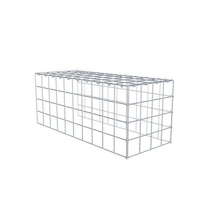 Anbaugabione Typ 4 100 cm x 40 cm x 40 cm (L x H x T), Maschenweite 10 cm x 10 cm, C-Ring