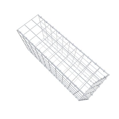 Mounted gabion type 2 100 cm x 50 cm x 30 cm (L x H x D), mesh size 10 cm x 10 cm, C-ring