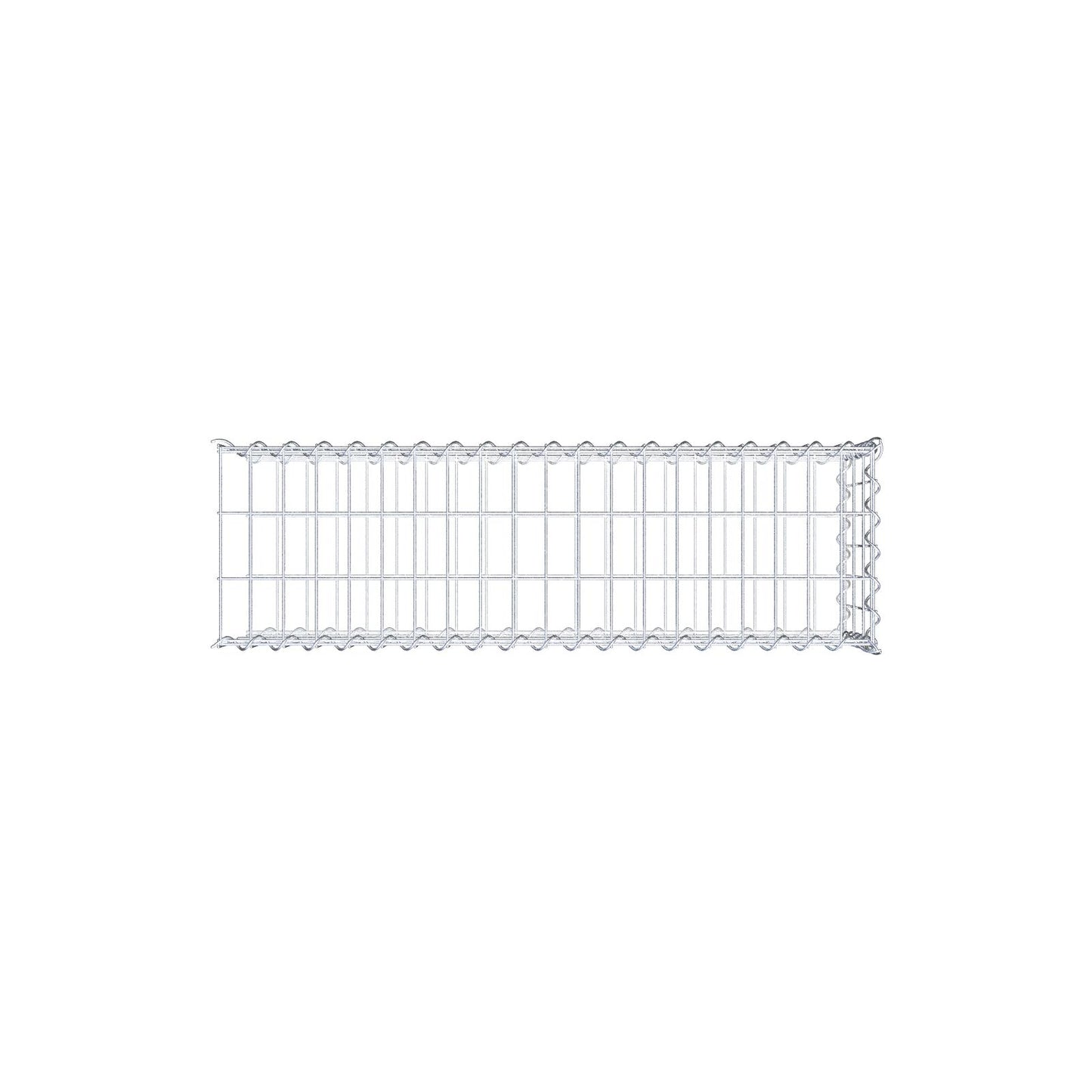 Tilläggsgabion typ 2 100 cm x 30 cm x 30 cm (L x H x D), maskstorlek 5 cm x 10 cm, spiral
