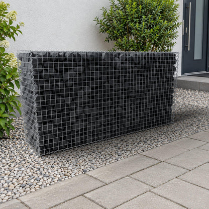 Gabione 200 cm x 100 cm x 50 cm (L x H x T), Maschenweite 5 cm x 5 cm, Spirale