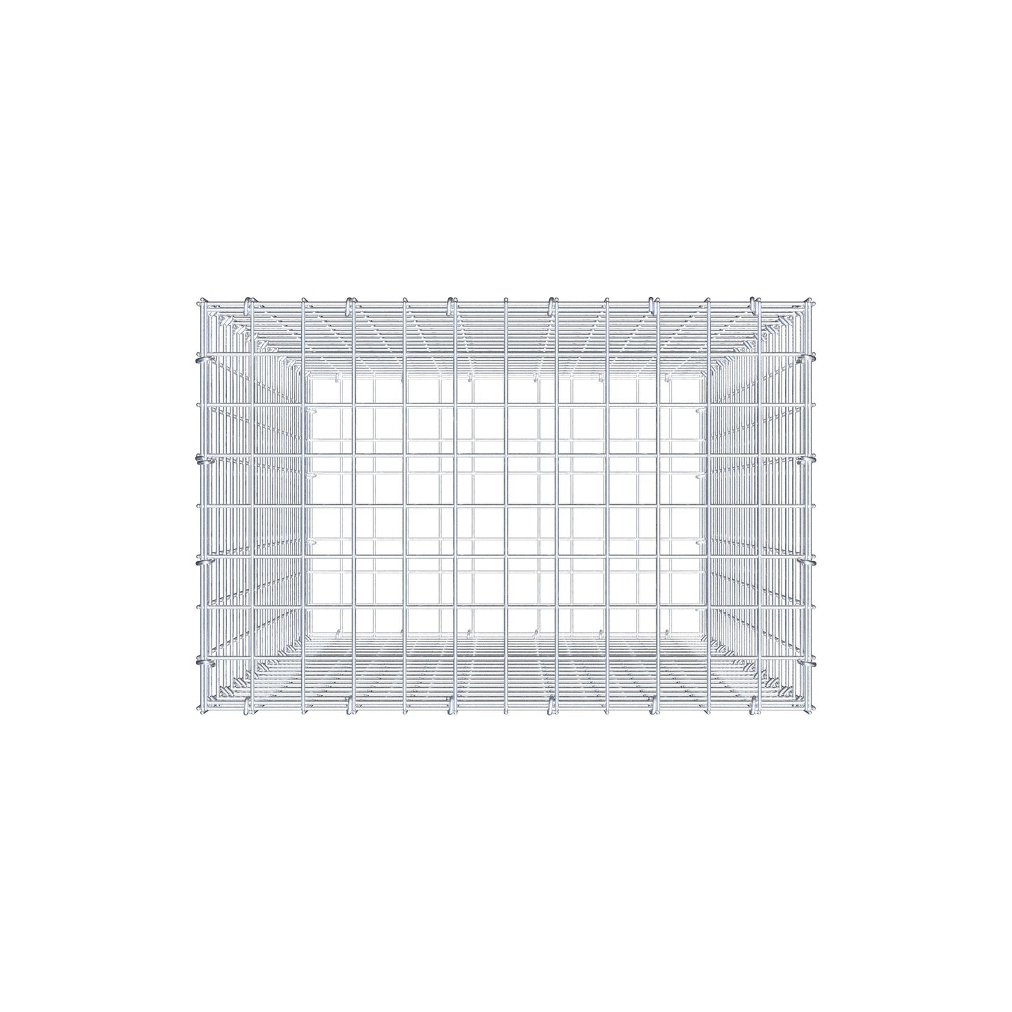 Schanskorf 100 cm x 60 cm x 40 cm (L x H x D), maaswijdte 5 cm x 5 cm, C-ring
