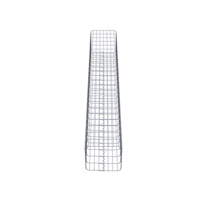 Gabionensäule eckig 37 cm x 37 cm, 230 cm Höhe, MW 5 cm x 10 cm