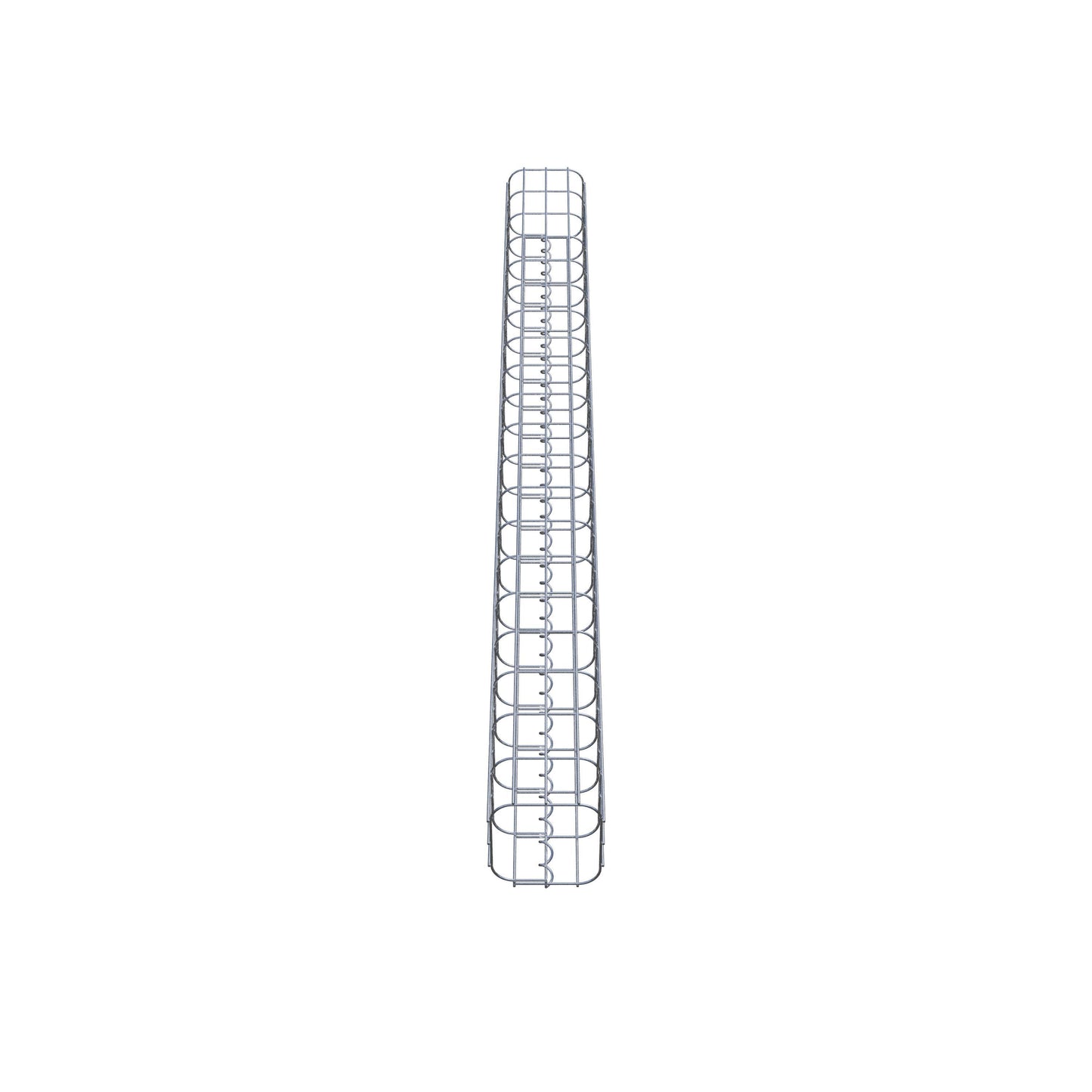 Gabionensäule eckig 17 cm x 17 cm, 200 cm Höhe, MW 5 cm x 10 cm