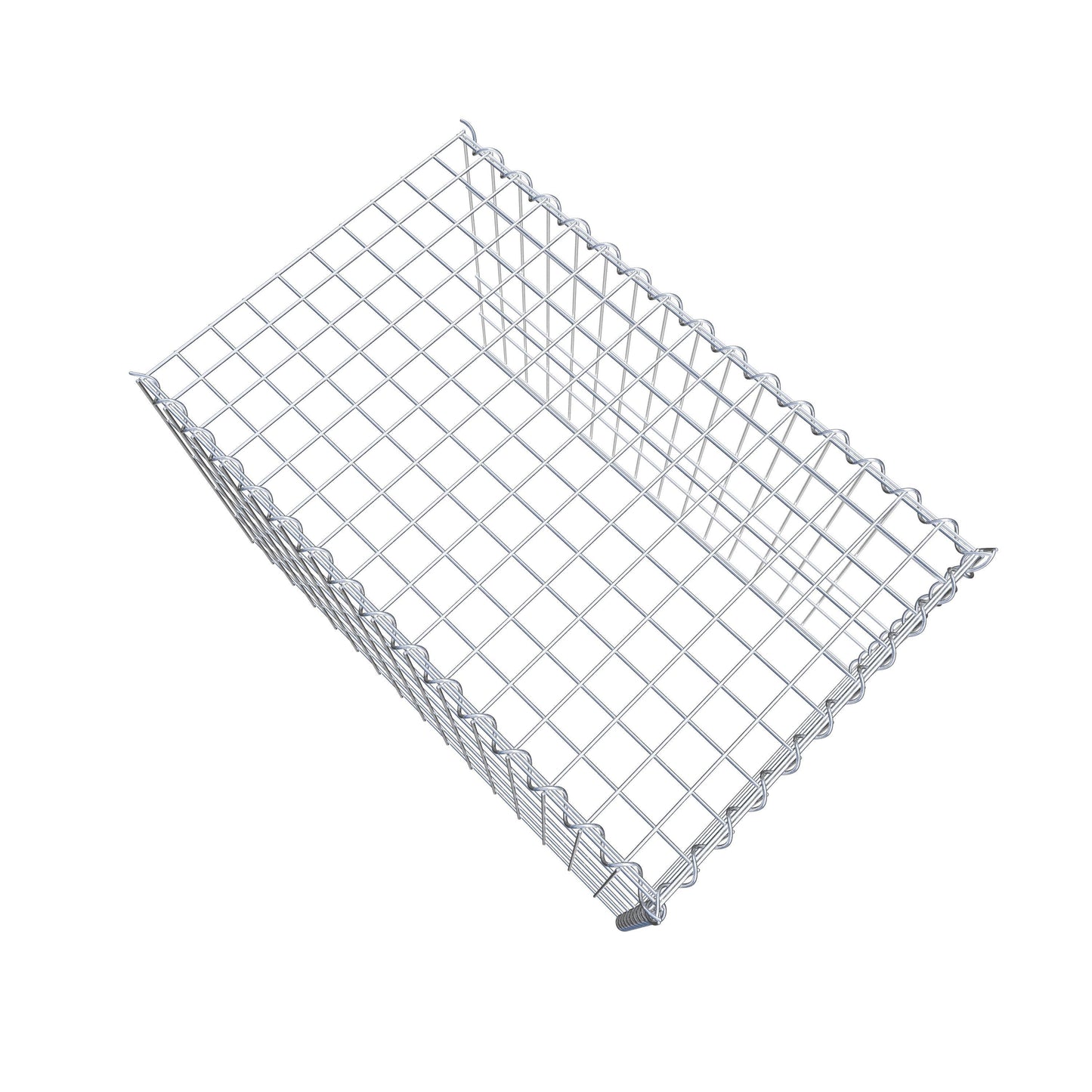 Gavión adicional tipo 4 80 cm x 50 cm x 50 cm (L x A x P), malla 5 cm x 10 cm, en espiral